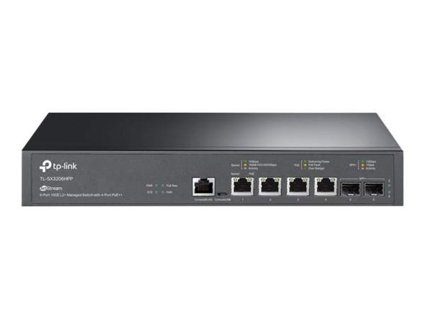 TP-Link - TL-SX3206HPP - JetStream TL-SX3206HPP V1 - Switch - L2+ - Managed - desktop - rack-mountable - PoE++ (200 W)