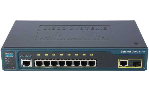 Cisco - WS-C2960-8TC-L - Catalyst 2960 8 10/100 + 1 T/SFP LAN Base Image