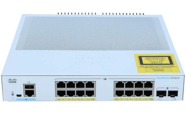Cisco - CBS250-16P-2G-EU - CBS250 Smart 16-port GE, PoE, 2x1G SFP