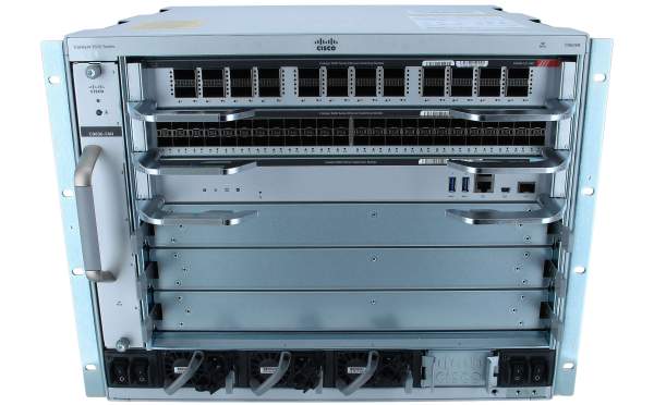 Cisco - C9606R-48Y24C-BN-A - Catalyst 9606R - Switch - L3 - 24 x 100 Gigabit Ethernet + 48 x 25 Gigabit Ethernet - side to side airflow - rack-mountable
