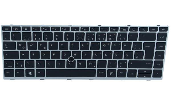 HP - L11308-041 - Notebook replacement keyboard - backlit - German - for EliteBook 745 G5 Notebook - 840 G5 Notebook - Mobile Thin Client mt44 - mt45