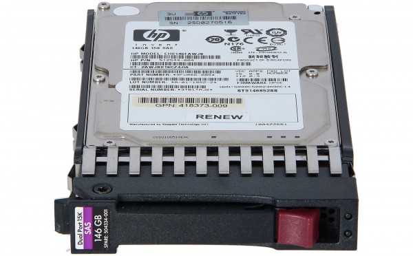 HPE - 504334-001 - 146GB 15K 2.5" SAS 3Gb/s - 2.5" - 146 GB - 15000 Giri/min