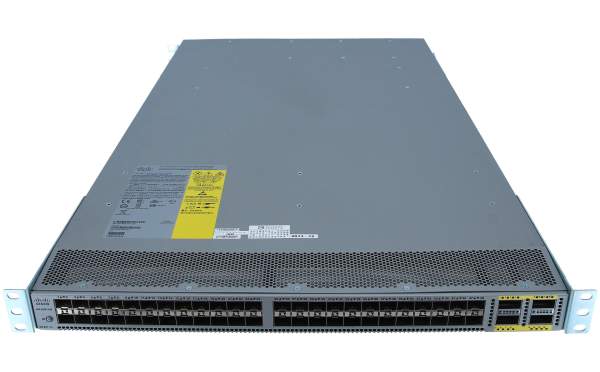 Cisco - N6K-C6001-64P - Nexus 6001, 1RU switch, fixed 48p of 10G SFP+ and 4p QSFP+