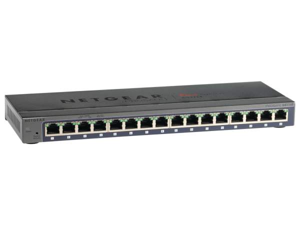 Netgear - GS116E-200PES - Plus GS116E 16-port Gigabit Ethernet Switch