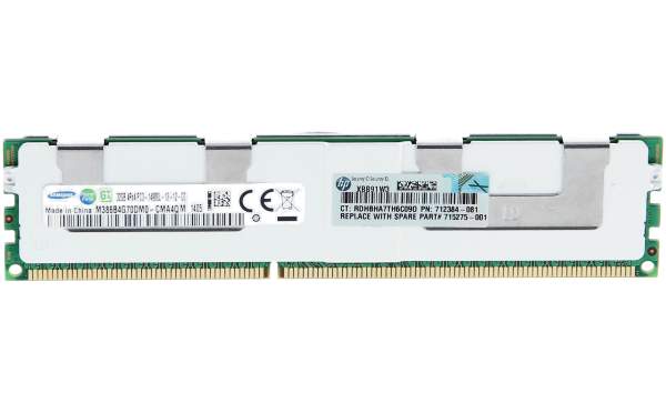 HPE - 715275-001 - HP Re 32GB (1x32GB) Quad Rank x4 PC3-14900L (DDR3-1866) Registered CAS-13 Mem
