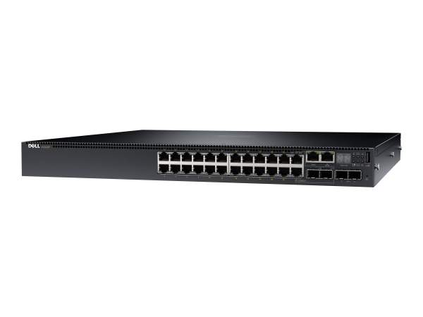 Dell - 210-ABOF - Networking N3024P - Switch - L3 - Managed - 24 x 10/100/1000 + 2 x 10 Gigabit SFP+ + 2 x combo Gigabit SFP - rack-mountable - PoE+