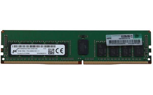 HPE - 840757-091 - 16GB DDR4 RAM - 1Rx4- PC4-21300 - 2666Mhz - 16 GB - DDR4