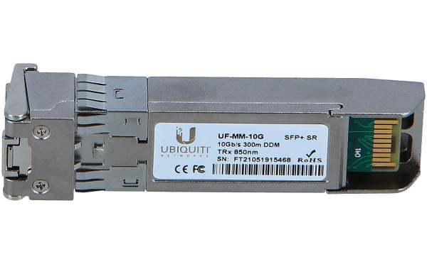 UbiQuiti - UF-MM-10G - Networks UF-MM-10G - Fibra ottica - 10000 Mbit/s - SFP+ - LC - 300 m - 850 nm