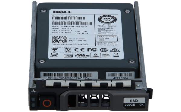 DELL - 2XR0K - 200GB MLC ENT 12G 2.5INCH SAS SSD