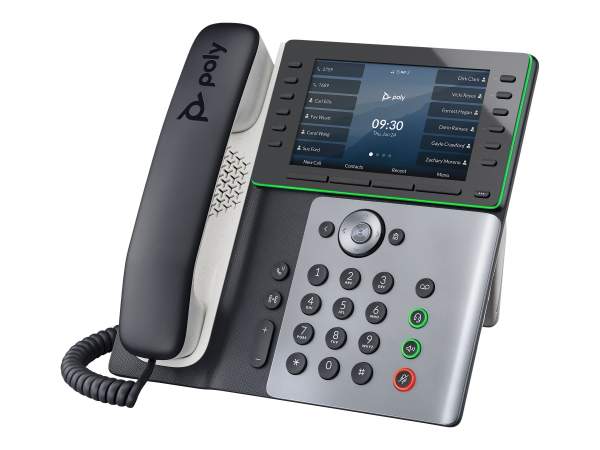 Poly - 2200-87050-025 - Edge E550 - VoIP-Telefon mit Rufnummernanzeige/Anklopffunktion - dreiweg Anr