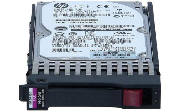 HPE - 507129-010 - 146Gb 15K 6G 2.5 SAS DP HDD - Festplatte - Serial Attached SCSI (SAS)