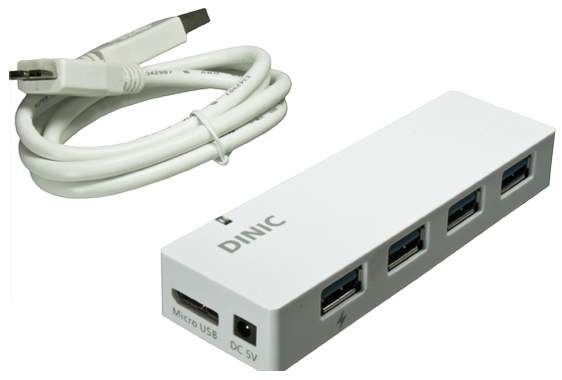 DINIC - USB3-HUB-4 - USB 3.0 Hub 4-Port