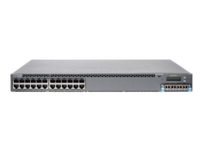 Juniper - EX4300-24P-S - Switch - L3 - Managed - 24 x 10/100/1000 (PoE+) + 4 x 40 Gigabit QSFP+ - fr