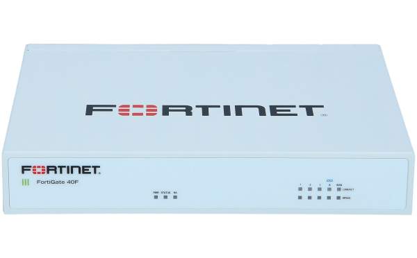 Fortinet - FG-40F - 5 x GE RJ45 ports (including , 1 x WAN Port, 4 x Internal Ports)