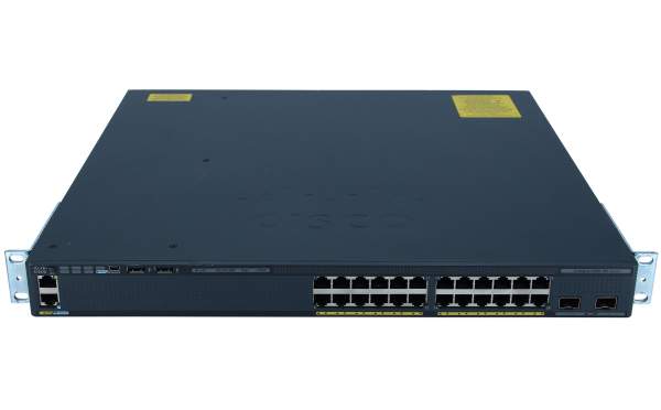 Cisco - WS-C2960XR-24PD-I - Catalyst 2960-XR 24 GigE PoE 370W, 2 x 10G SFP+, IP Lite