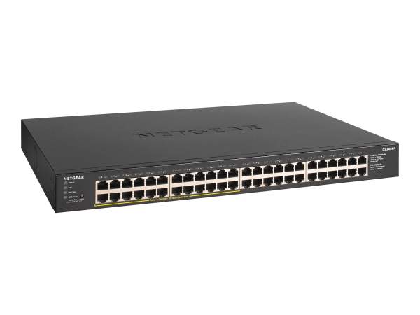 Netgear - GS348PP-100EUS - GS348PP - Non gestito - Gigabit Ethernet (10/100/1000) - Full duplex - Supporto Power over Ethernet (PoE) - Montaggio rack