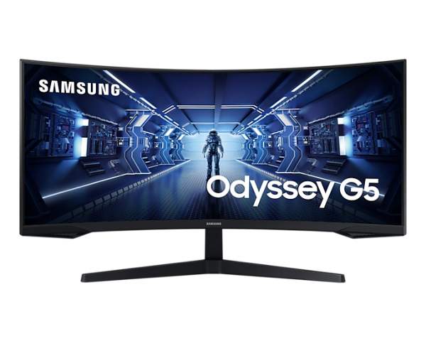 Samsung - LC34G55TWWRXEN - Odyssey G5 C34G55TWWR - G55T Series - LED monitor - curved - 34" 3440 x 1