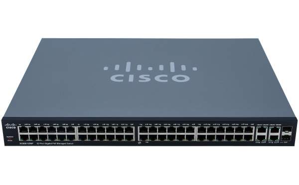 Cisco - SG300-52MP-K9-EU - Small Business SG300-52MP - Switch - 1.000 Mbps - 52-Port 1 HE - Rack