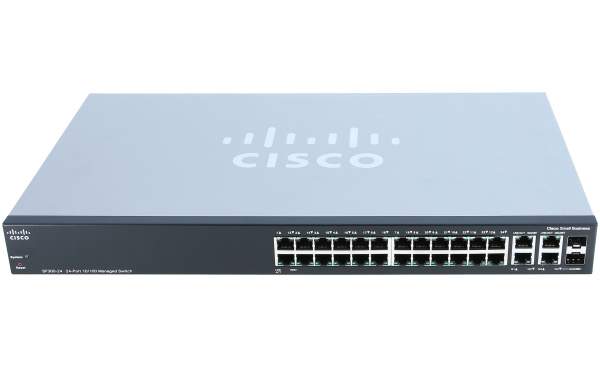 Cisco - SRW224G4-K9-EU - SF 300-24 24-port 10/100 Managed Switch with Gigabit Uplinks