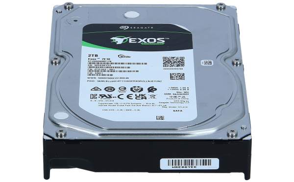 Seagate - ST2000NM017B - Exos 7E10 - Hard drive - 2 TB - internal - SATA 6Gb/s - buffer: 256 MB