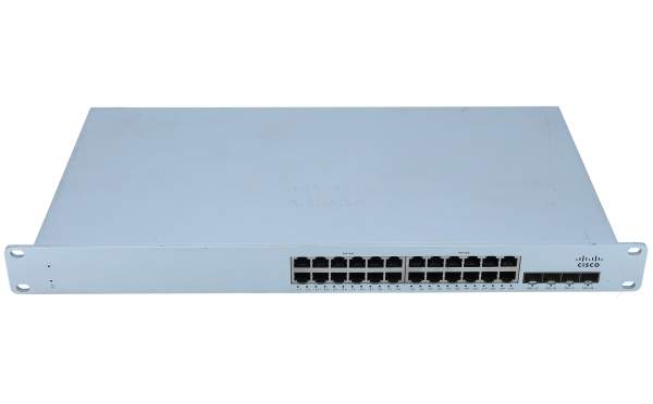 Cisco Systems - MS225-24P-HW - Switch - Managed - 24 x 10/100/1000 (PoE+) + 4 x SFP+ - desktop - rack-mountable - PoE+ (370 W)