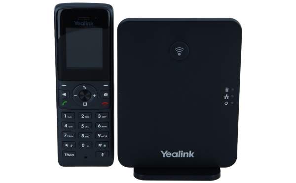 Yealink - W70B - Cordless phone base station / VoIP phone base station with caller ID - IP-DECT - 3-way call capability SIP - SIP v2 - SRTP - RTCP-XR VQ - RTCPXR - classic gray