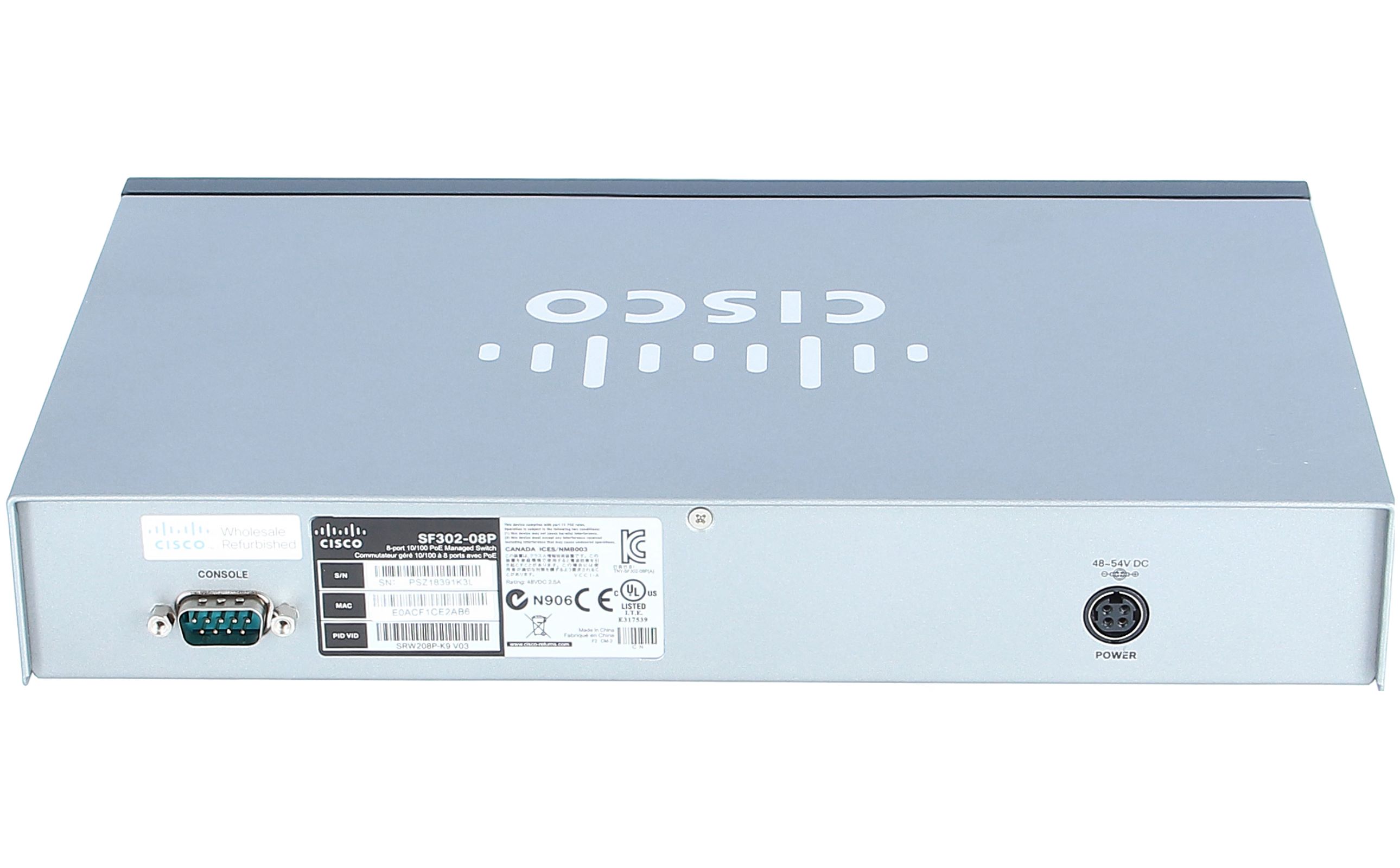 Cisco Systems srw208p 8-port 10/100 srw208p-eu 2-port Gigabit Switch 