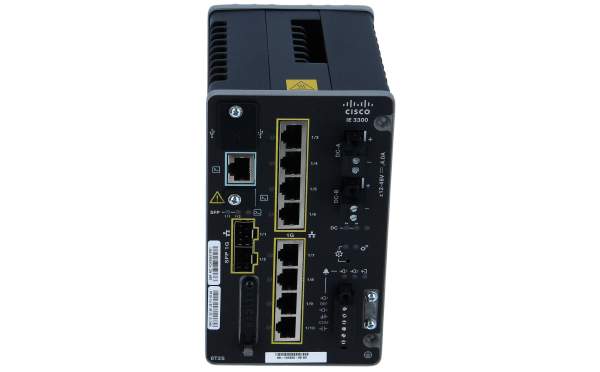 Cisco - IE-3300-8T2S-E - Catalyst IE3300 Rugged Series - Network Essentials - switch - Managed - 10 x 10/100/1000 + 2 x SFP - DIN rail mountable - DC power