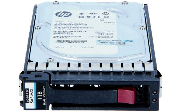 HPE - 507613-001 - 1TB 7.2K DP MDL SAS**Refurbished** - Festplatte - Serial Attached SCSI (SAS)