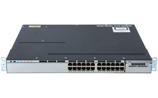Cisco - WS-C3750X-24P-S - Catalyst 3750X-24P-S - Gestito - L2/L3 - Gigabit Ethernet (10/100/1000) - Supporto Power over Ethernet (PoE) - Montaggio rack - 1U