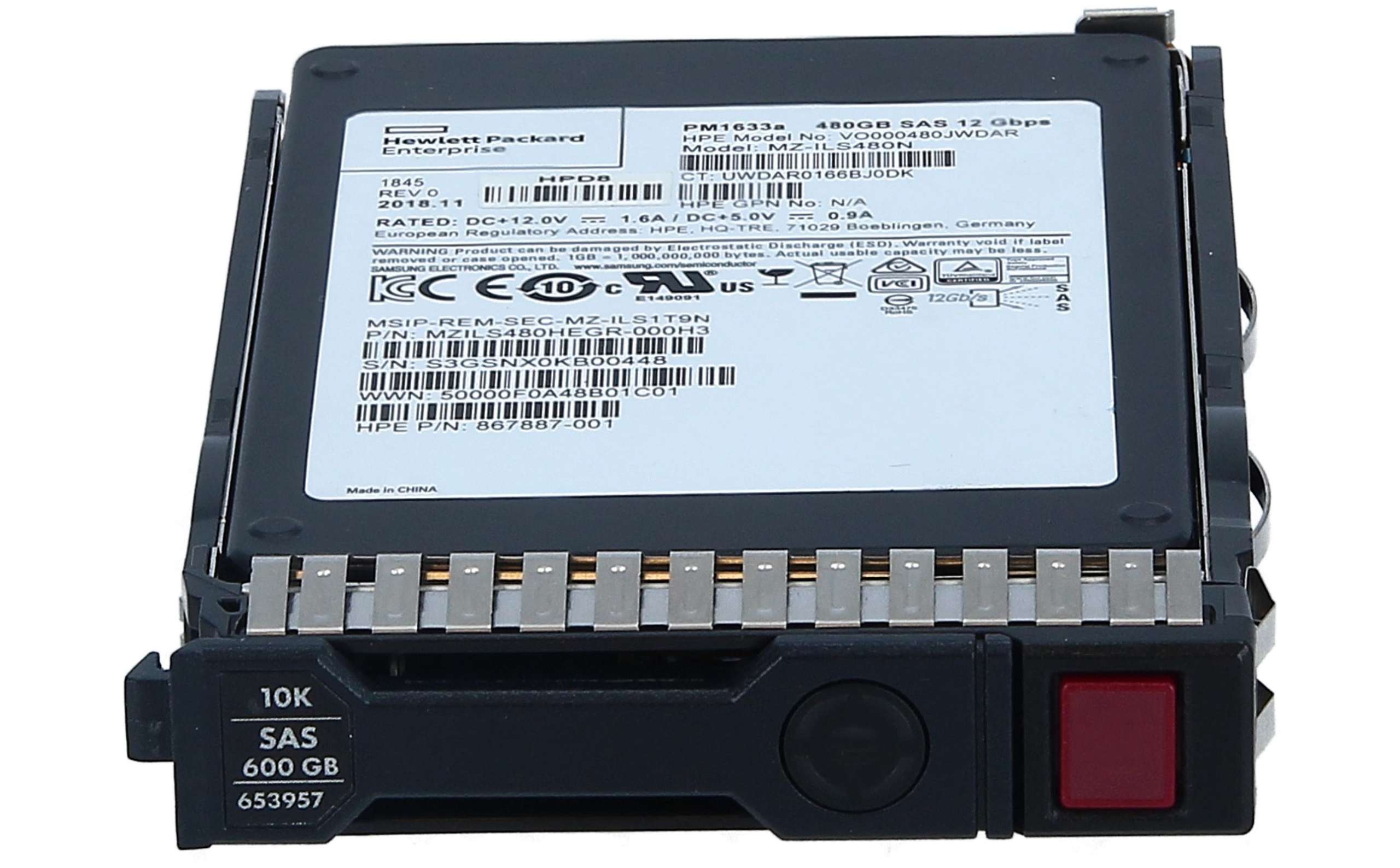 Samsung - - Pm1633a 480gb Read Intensive 12gbps 2.5" SSD