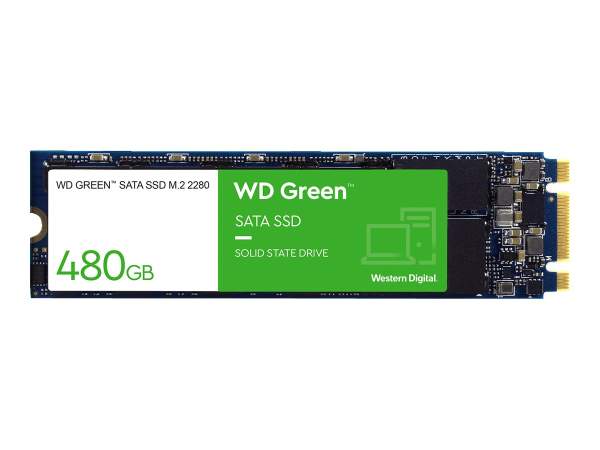 WD - WDS480G3G0B - Green - SSD - 480 GB - internal - M.2 2280 - SATA 6Gb/s - Gen4