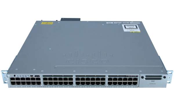 Cisco - WS-C3850-48U-L - Catalyst 3850-48U-L - Switch - 1.000 Mbps - 48-Port 1 HE - Rack-Modul