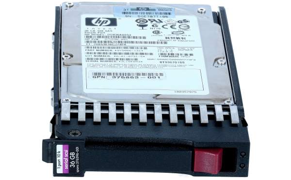 HPE - 376596-001 - "'HP 36GB 3G 10K 2.5"" SAS Single Port Hard Drive'"