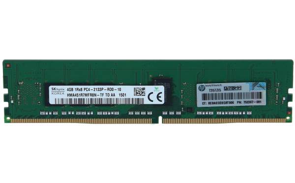 HPE - 752367-081 - HP 4GB (1x4GB) Single Rank x8 DDR4-2133 CAS-15-15-15 Registered Memory Kit