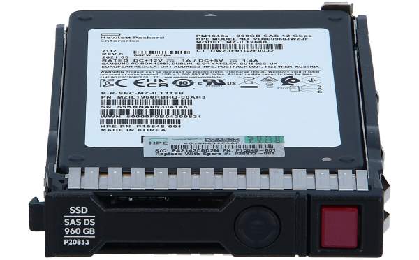 HP - P19903-B21 - Read Intensive - 960 GB SSD - Hot-Swap - 2.5" SFF (6.4 cm SFF) - SAS 12Gb/s