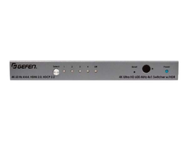 GEFEN - EXT-UHD600-41 - 4K Ultra HD 600 MHz 4x1 Switcher w/ HDR for HDMI