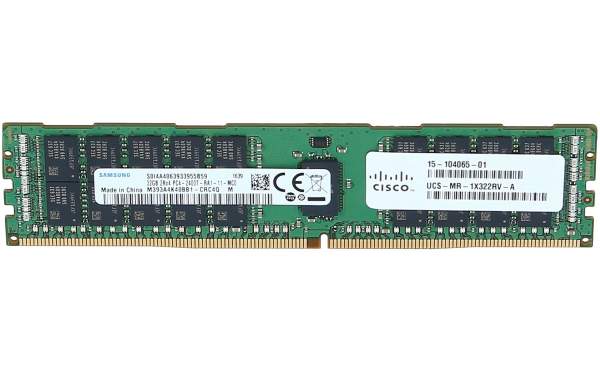Cisco - UCS-MR-1X322RV-A= - DDR4 R-DIMM - 32 GB DDR4 2.400 MHz - ECC