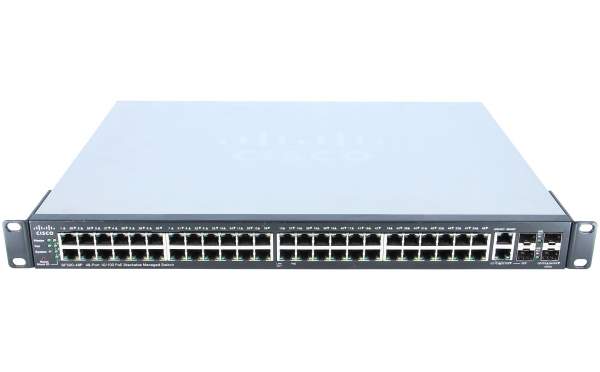 Cisco - SF500-48P-K9-G5 - Small Business SF500-48P - Switch - 100 Mbps - 48-Port 1 HE - Rack-Mod