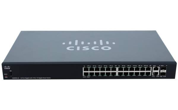 Cisco - SG250X-24-K9-EU - Switch - L3 smart - 24 x 10/100/1000 + 2 x 10 Gigabit Ethernet + 2 x 10 Gi
