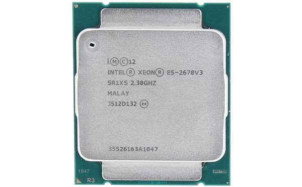 Intel - E5-2670V3 - Intel Xeon E5-2670V3 - 2.3 GHz - 12 Core - 24 Threads
