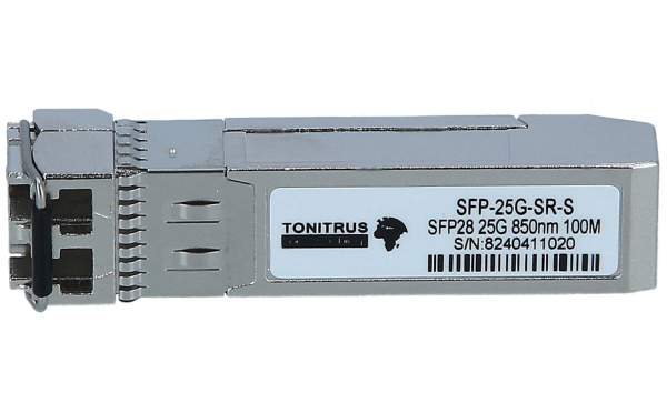 Tonitrus - SFP-25G-SR-S-C - SFP28 transceiver module - 25 Gigabit LAN - 25GBase-SR - LC multi-mode - up to 100 m - 850 nm - Cisco compatible