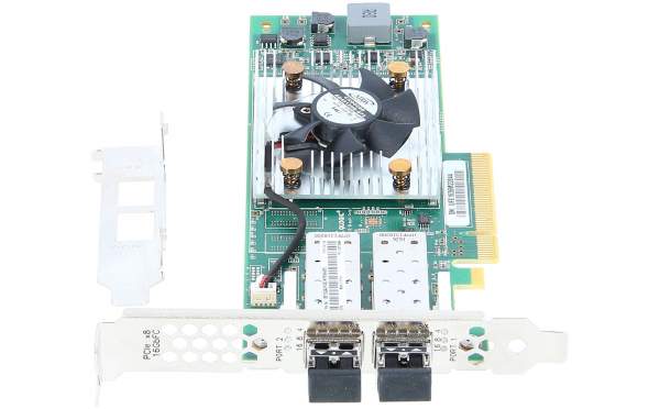 Lenovo - 00Y3341 - 16Gb FC 2-port HBA - Interno - Cablato - PCI Express - Ethernet - 16000 Mbit/s - Verde - Metallico