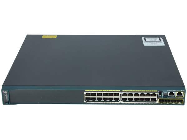 Cisco - WS-C2960S-24PS-L - Catalyst 2960S 24 GigE PoE 370W, 4 x SFP LAN Base
