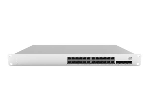 Cisco - MS210-24-HW - Meraki Cloud Managed MS210-24 - Switch - Managed - 24 x 10/100/1000 + 4 x Gigabit SFP (uplink) - desktop - rack-mountable