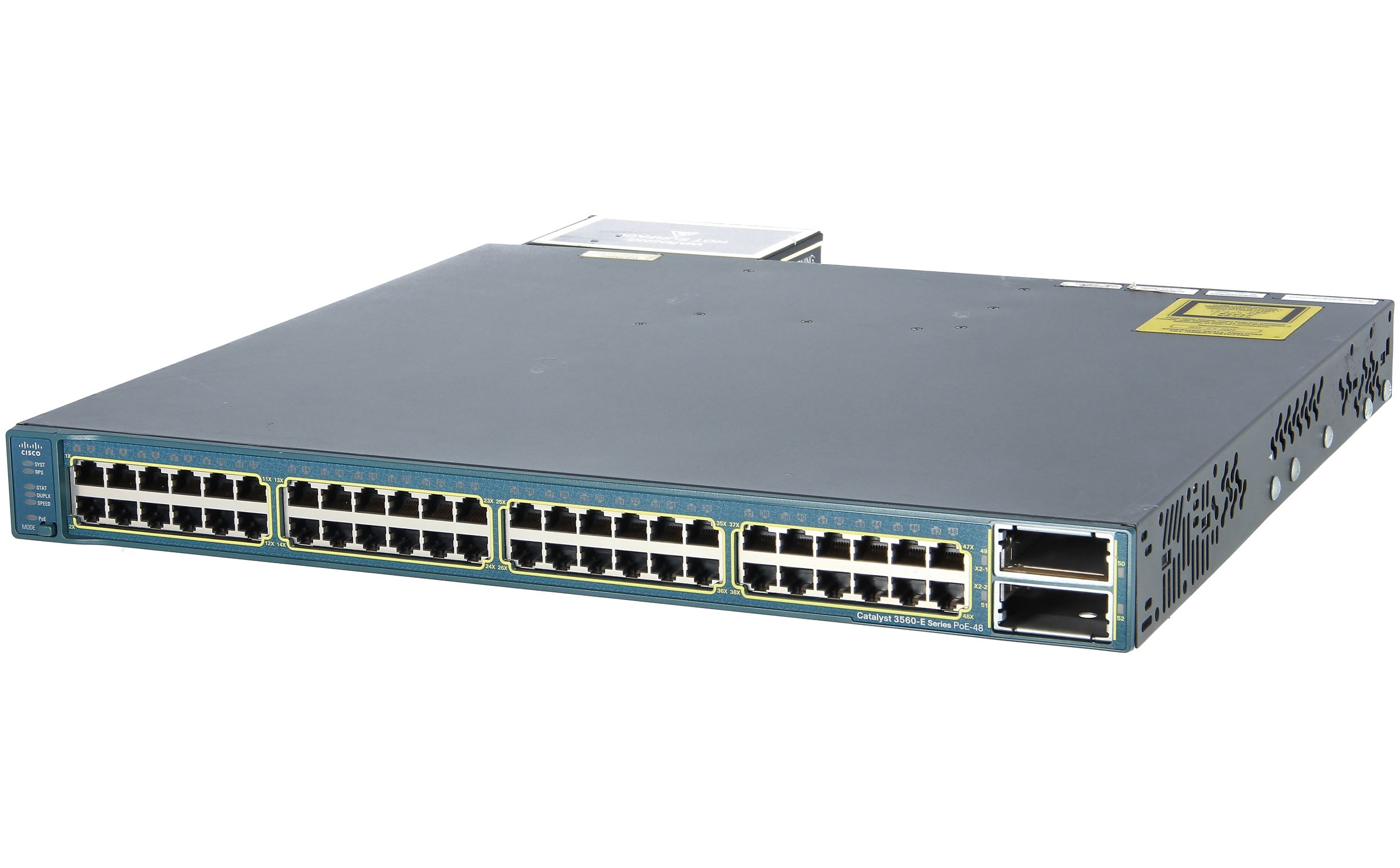 USED Cisco WS-C3750E-48PD-SF 48 10/100/1000 PoE+2*10GE X2 ,1150W,IPB s/w 