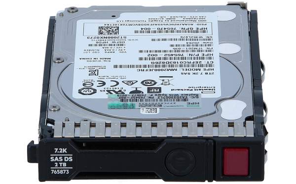 HPE - 765873-001 - SPS-DRV 2TB 12G 7.2K 2.5 SAS 5 - Festplatte - Serial Attached SCSI (SAS)