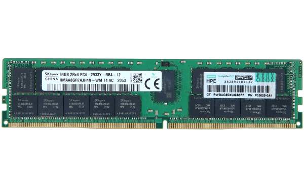 HPE - P00930-B21 - SmartMemory - DDR4 - module - 64 GB - DIMM 288-pin - 2933 MHz / PC4-23400 - CL21 - 1.2 V - registered - ECC