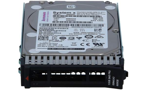 Lenovo - 00NA581 - Lenovo Gen3 512e - Festplatte - 600 GB - Hot-Swap - 6.4 cm (2.5")