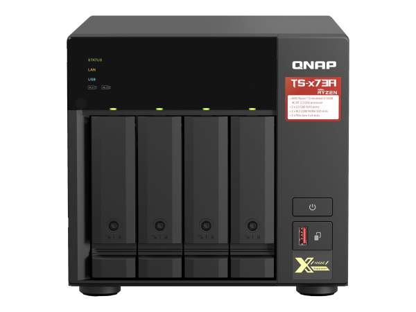 QNAP - TS-473A-8G - NAS server - 4 bays - SATA 6Gb/s - RAM 8 GB - 2.5 Gigabit Ethernet
